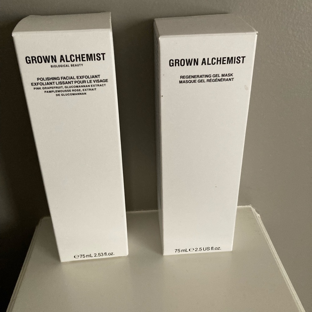 Skincare Duo - polishing exfoliant and regenerating gel mask